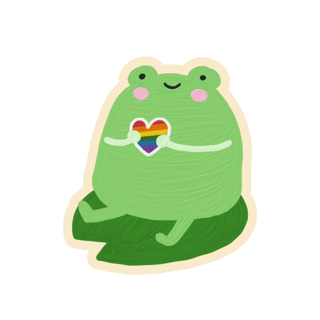 Pride Frog | Matte Paper Sticker