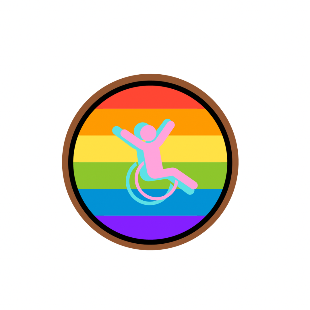Disability Pride Circle | Matte Paper Sticker