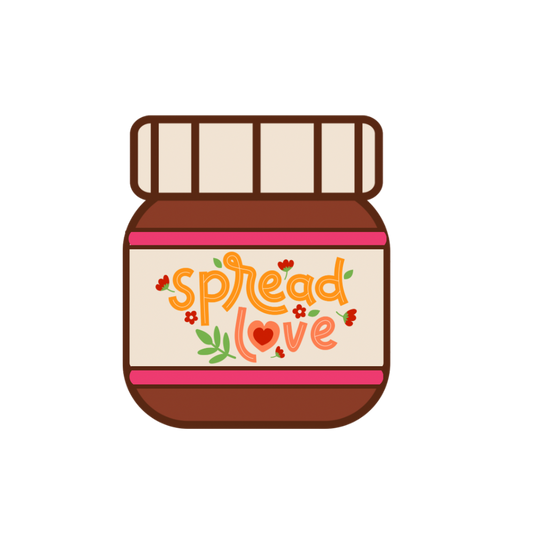 Spread Love Nutella | Matte Paper Sticker